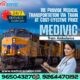 Get Medivic Aviation Train Ambulance Service in Guwahati with ICU Care