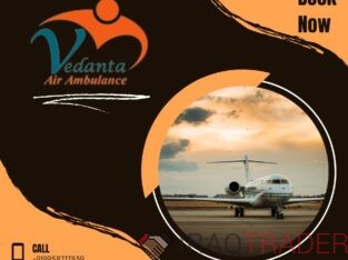 Vedanta Air Ambulance from Varanasi with Healthcare Facility