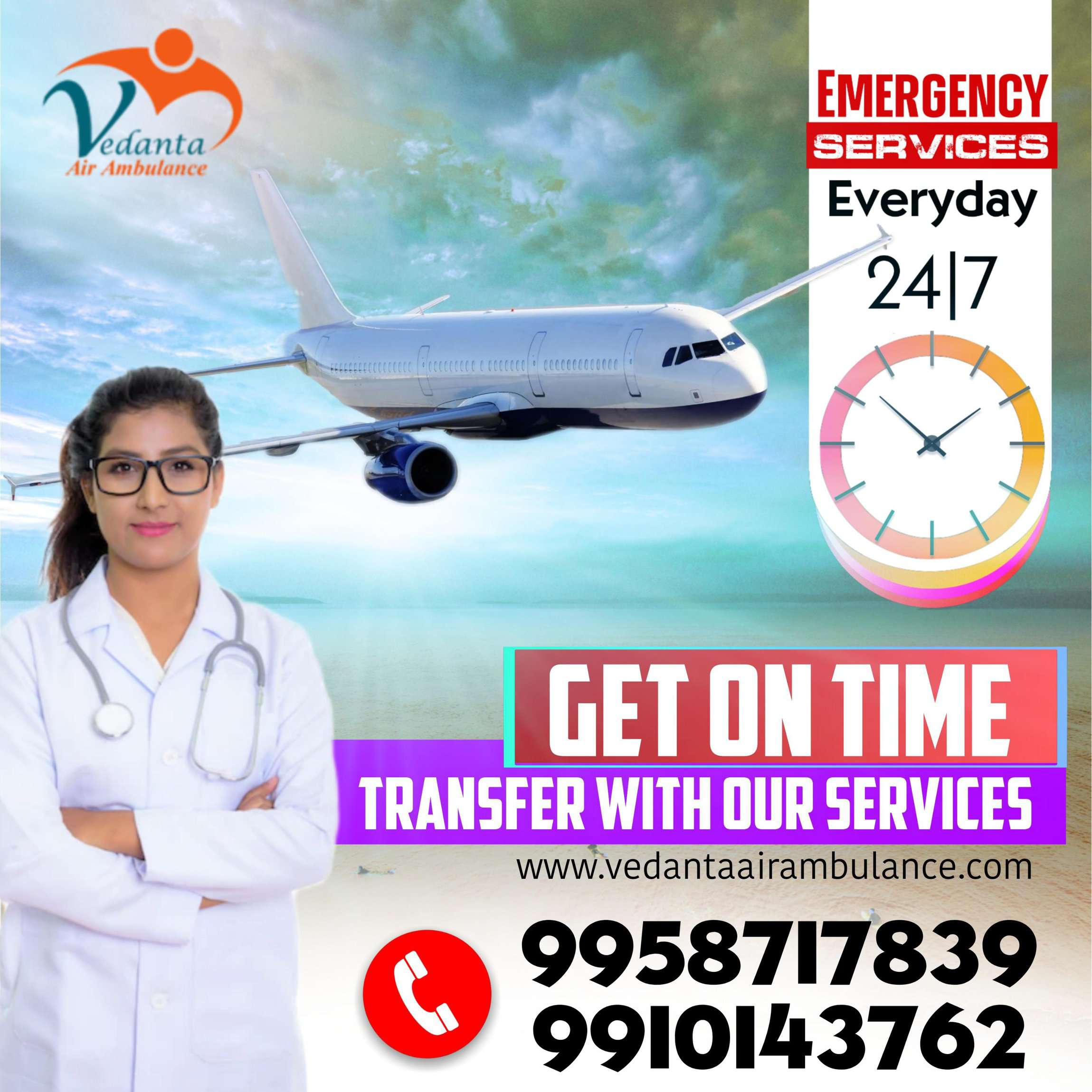 Trusted and Quick Air Ambulance from Patna by Vedanta Air Ambulance