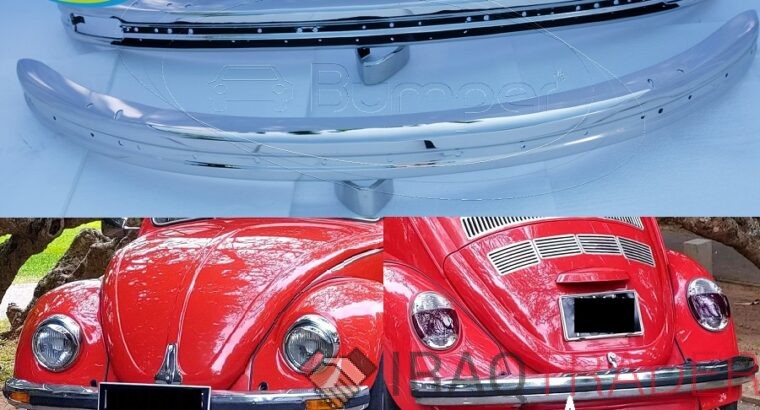 Volkswagen Beetle bumpers 1975 and onwards by stainless steel (VW Käfer Stoßfänger satz ab 1975)