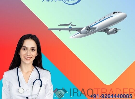 Hire Superb Angel Air Ambulance Service in Raipur with Modern Medical Tool