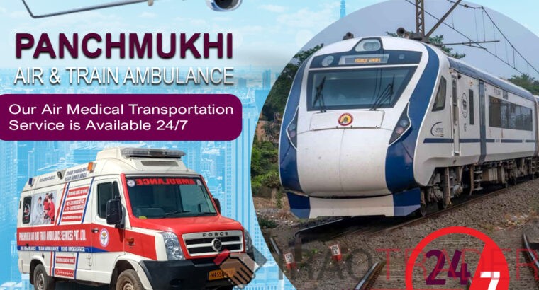 Take Amazing Panchmukhi Train Ambulance Service in Patna with Updated ICU Features