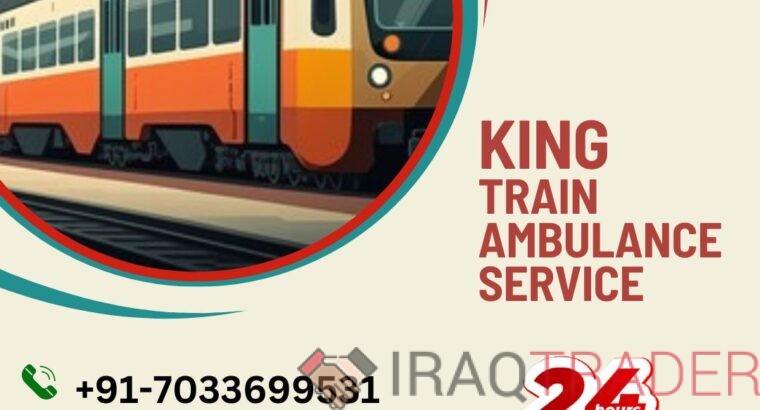 Take King Train Ambulance Services in Siliguri with Life-Care Ventilator Setup