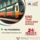 Take King Train Ambulance Services in Siliguri with Life-Care Ventilator Setup