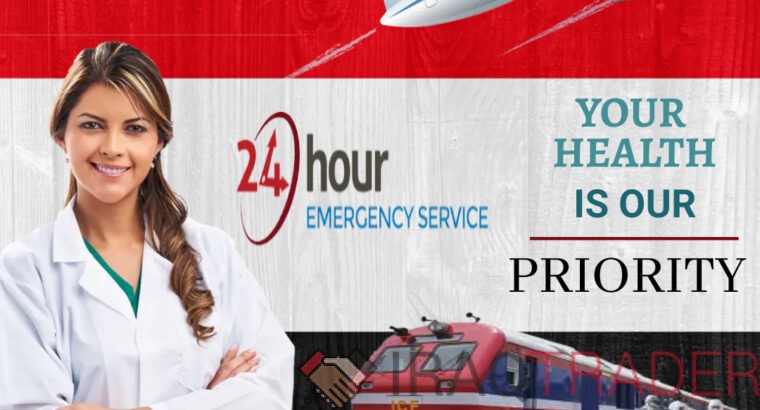 Get 24-Hours Available Falcon Train Ambulance in Patna with the Best ICU Setup