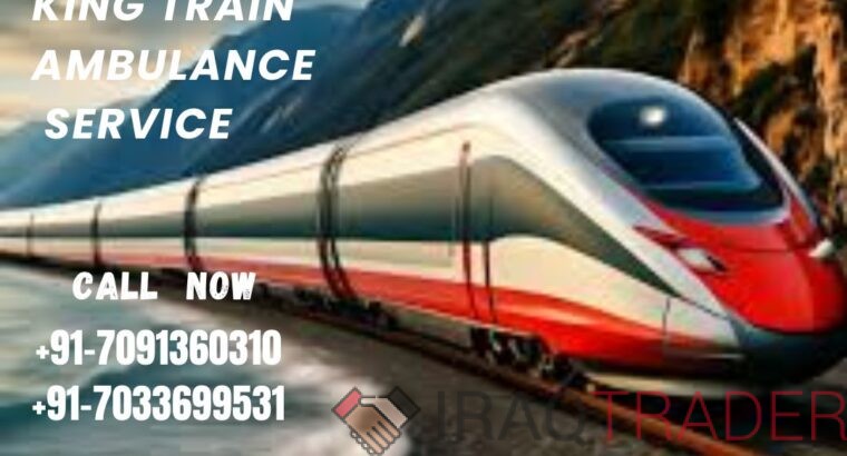 Choose King Train Ambulance Service in Delhi with Support Ventilator Setup