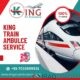 Use King Train Ambulance Service in Siliguri with a Life-care Oxygen Tank