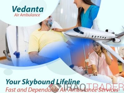 For Advanced Medical Care Take Vedanta Air Ambulance Service in Bhubaneswar