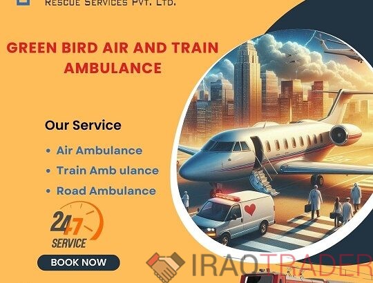 Hire Green Bird Air and Train Ambulance Service in Jodhpur with Reliable ICU Setup