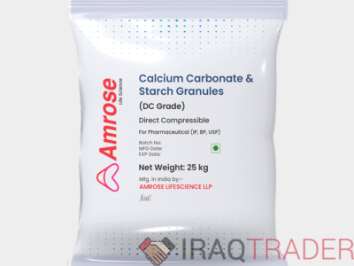 Pure Calcium Carbonate and Starch Granules for Food and Pharma Industries